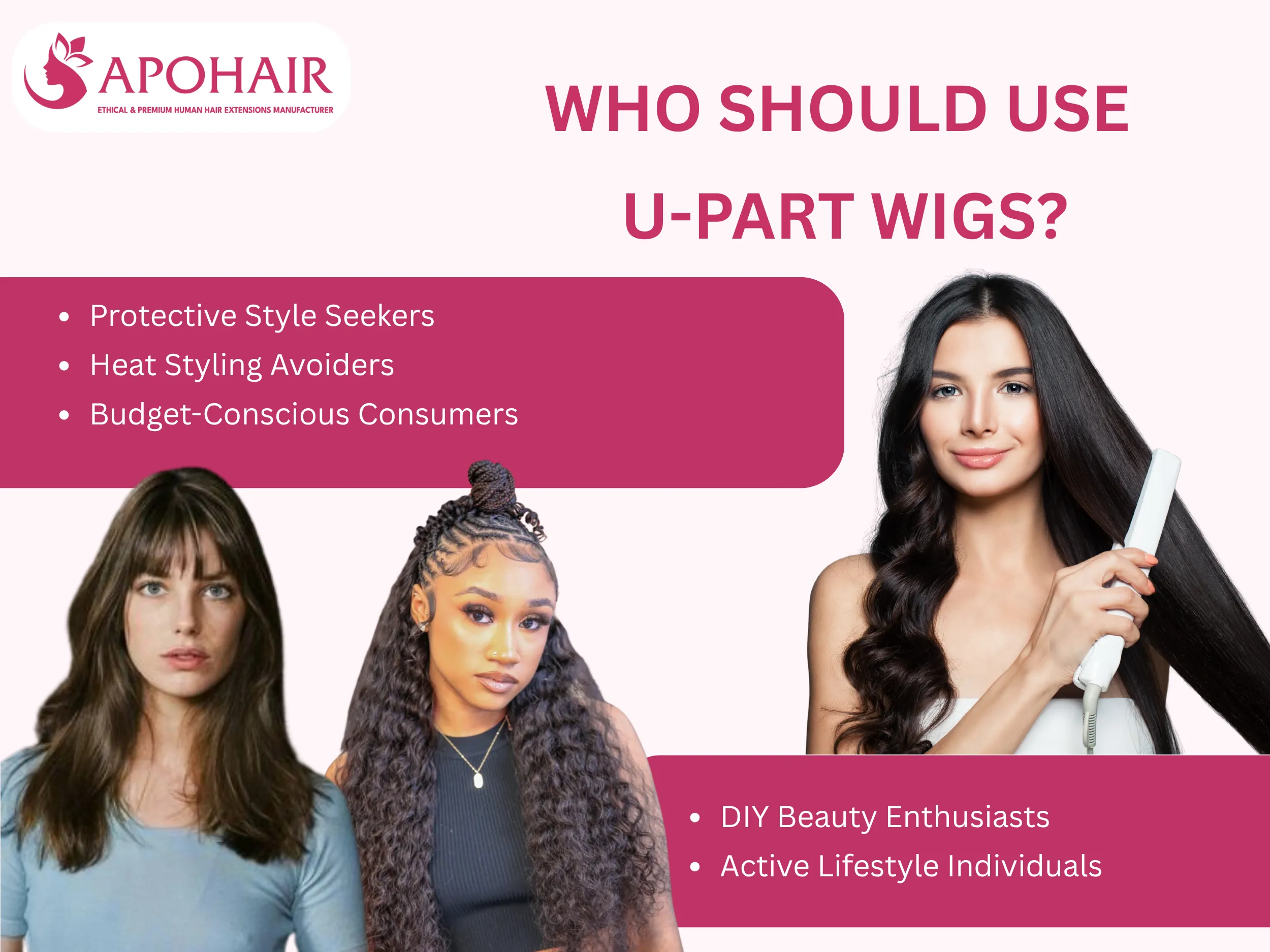 Specific customer demographics drive five consistent demand for U-part wig inventory in hair extension businesses