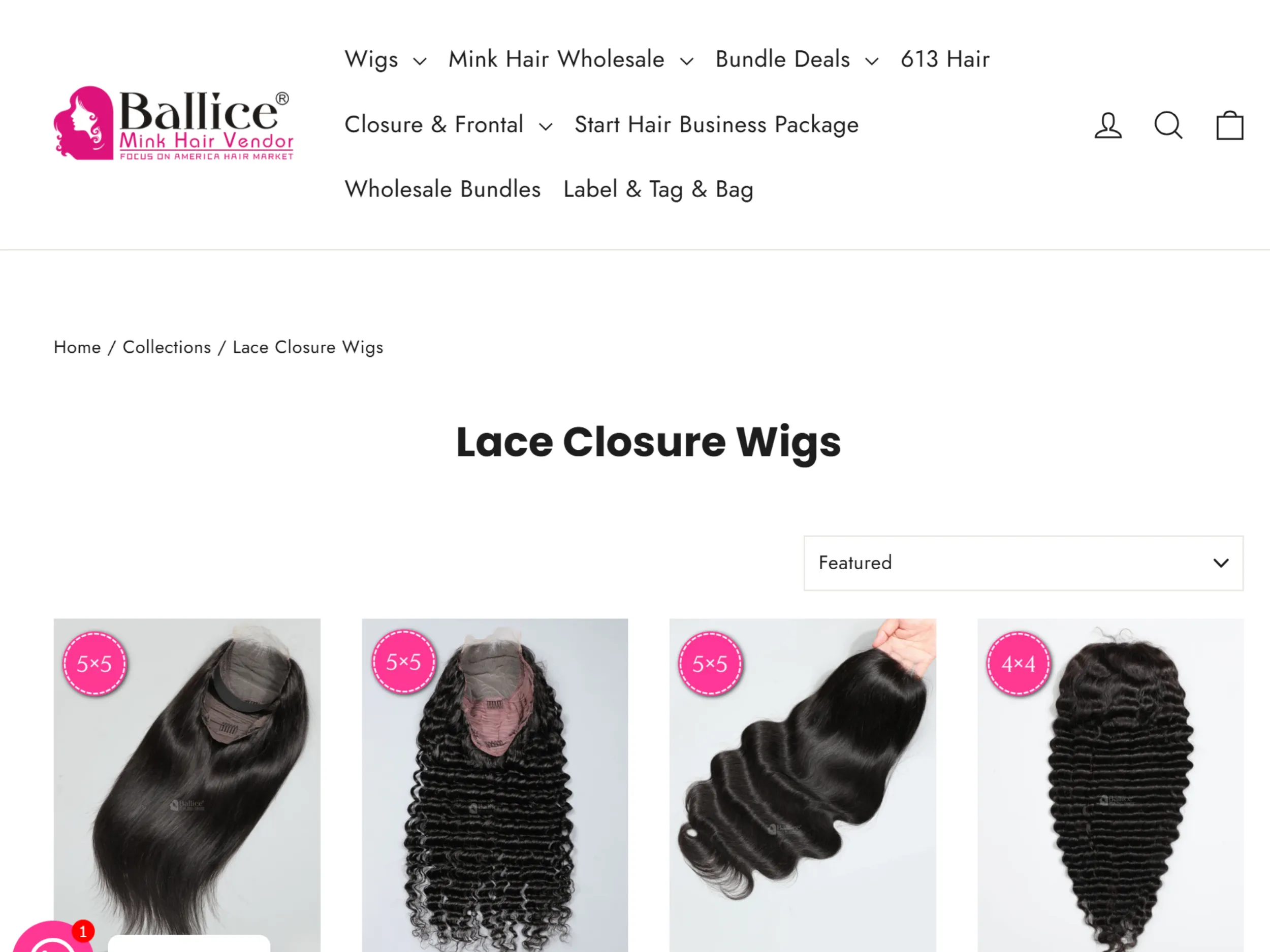 ballice virgin hair human hair wig vendor