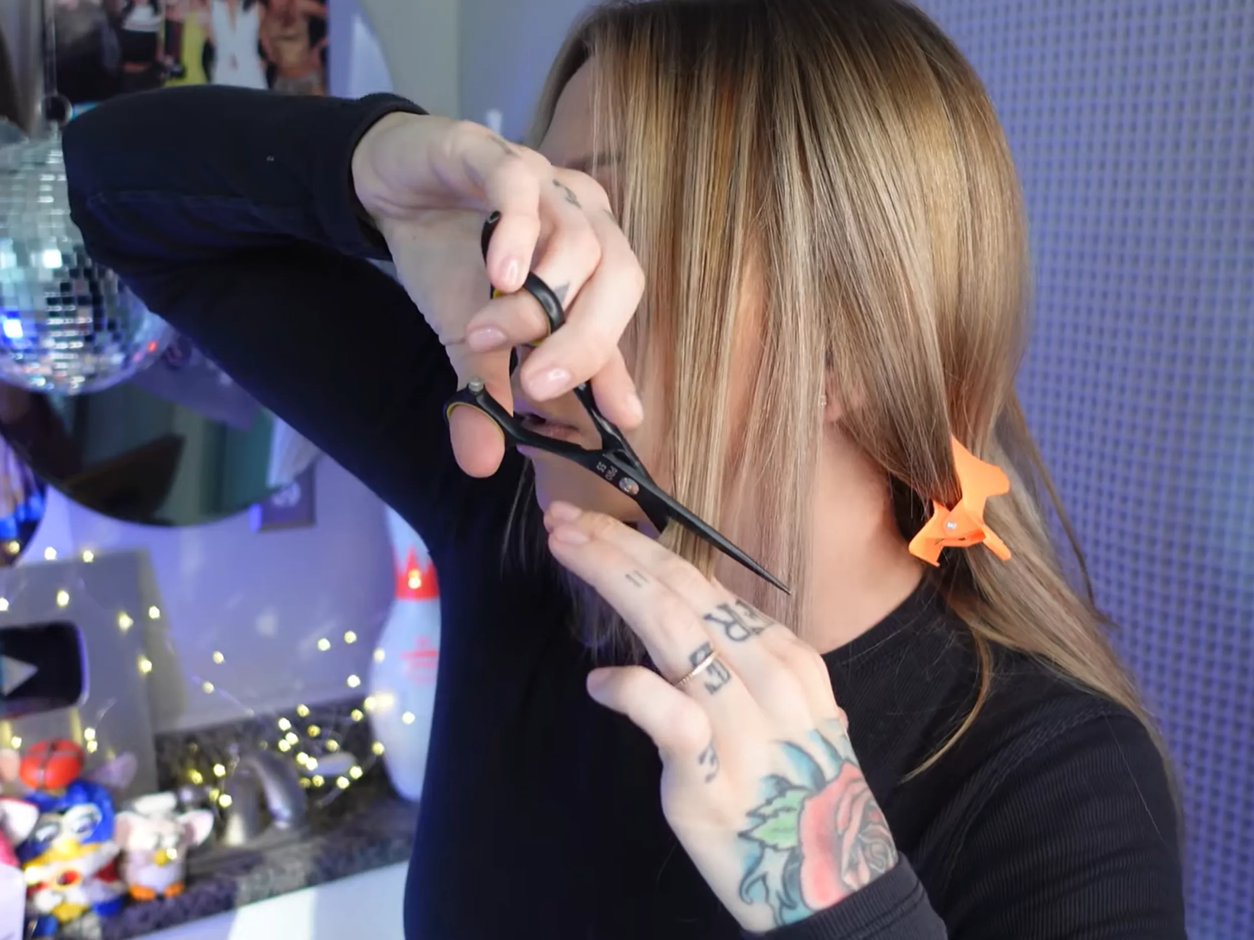 blend the bang front area