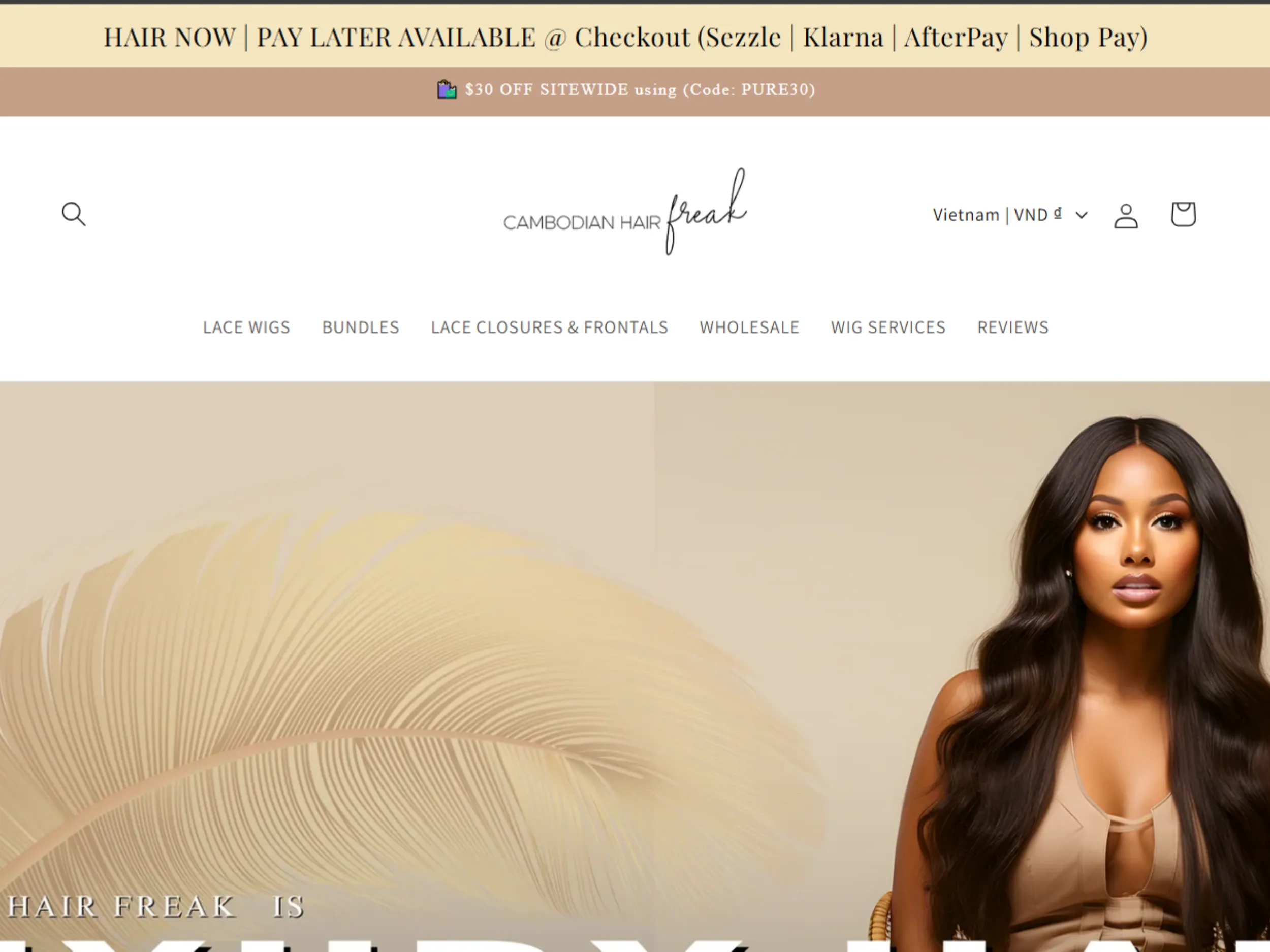 Unprocessed raw Cambodian hair from Cambodian Hair Freak