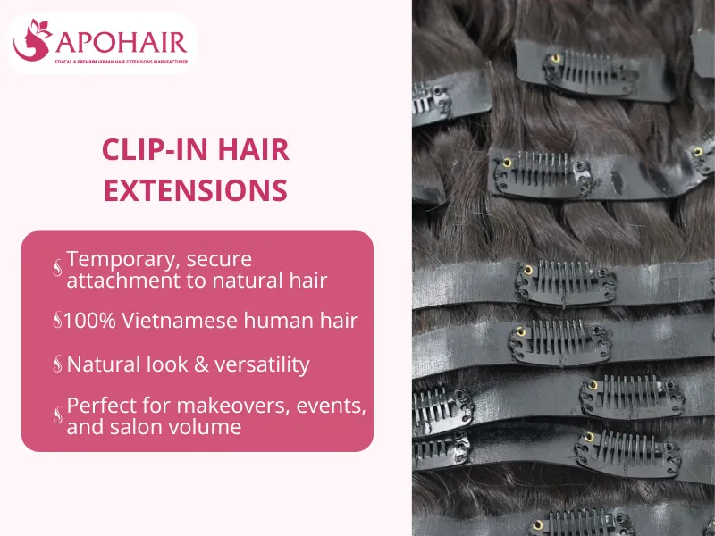 clip in hair extensions