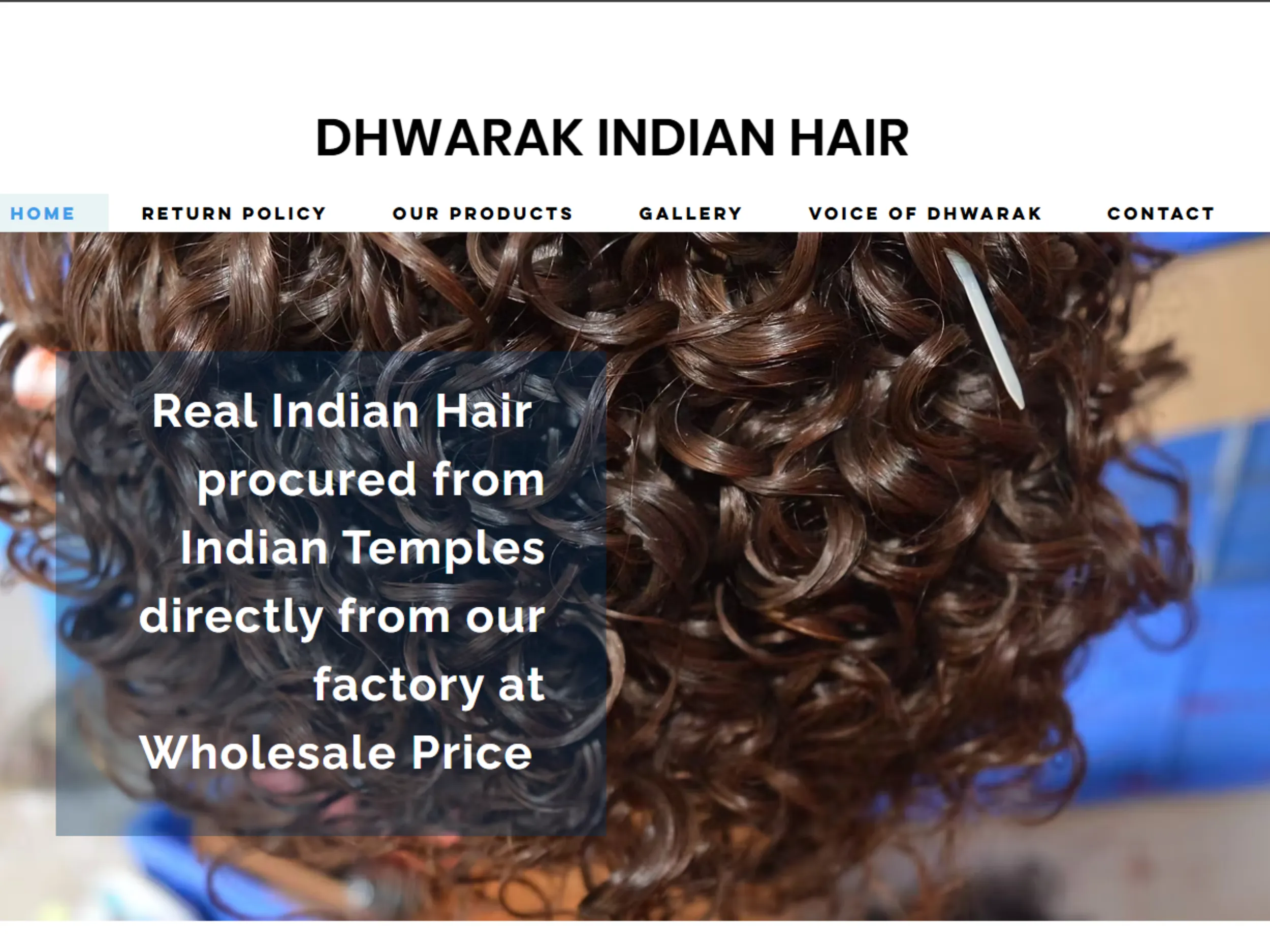 Raw Indian temple hair from Dhwarak Indian Hair