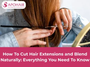 how to cut hair extensions