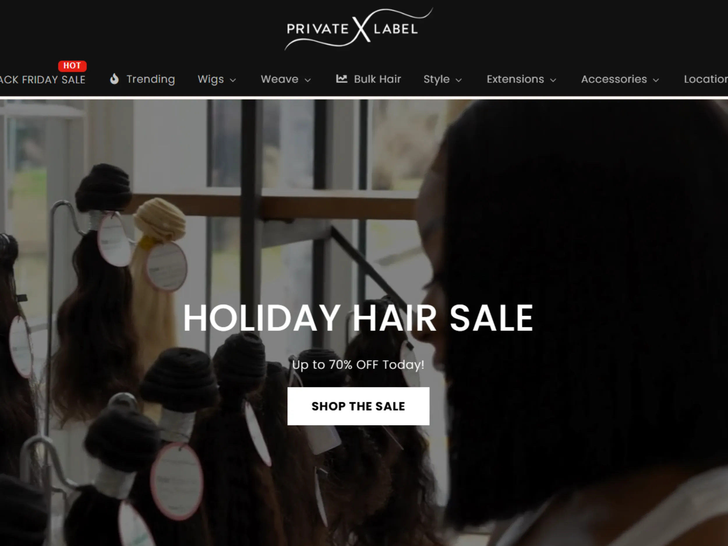 High-grade raw hair collection by Private Label Extensions