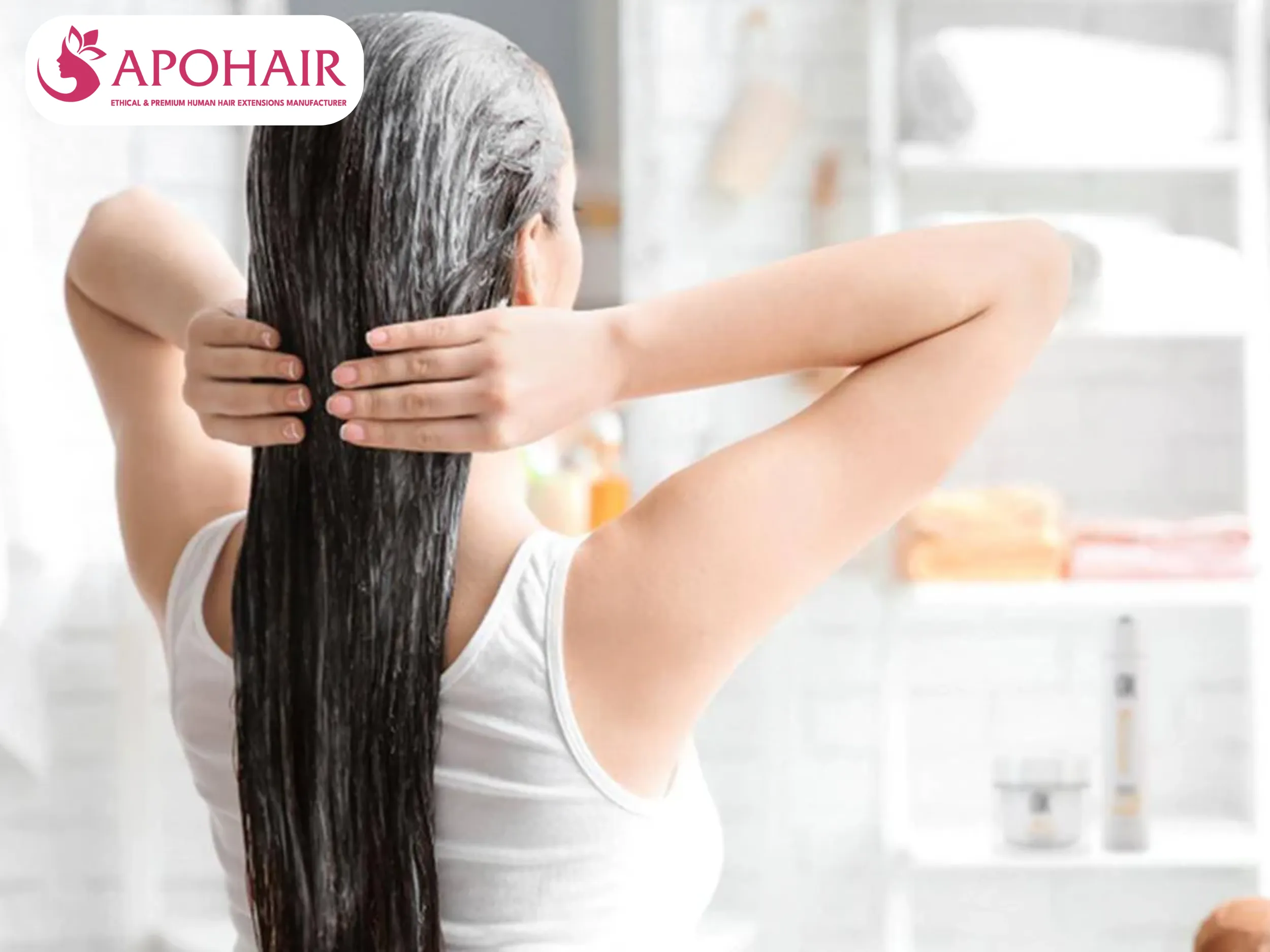 rinse your hair clean