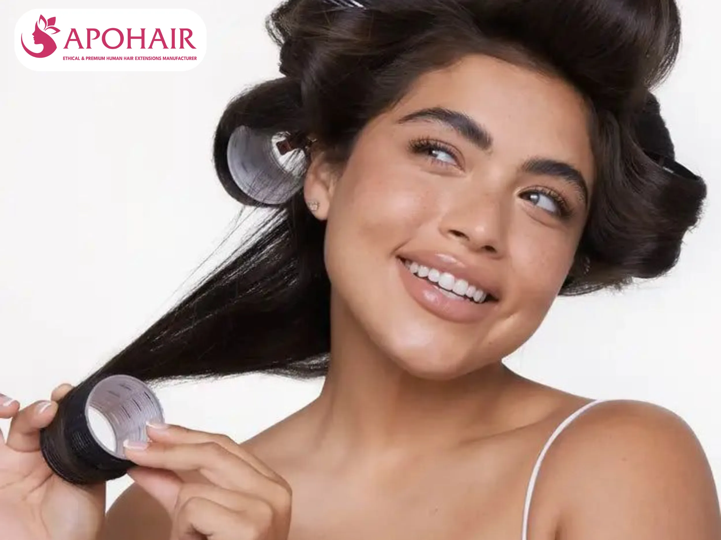 step 4 roll the hair