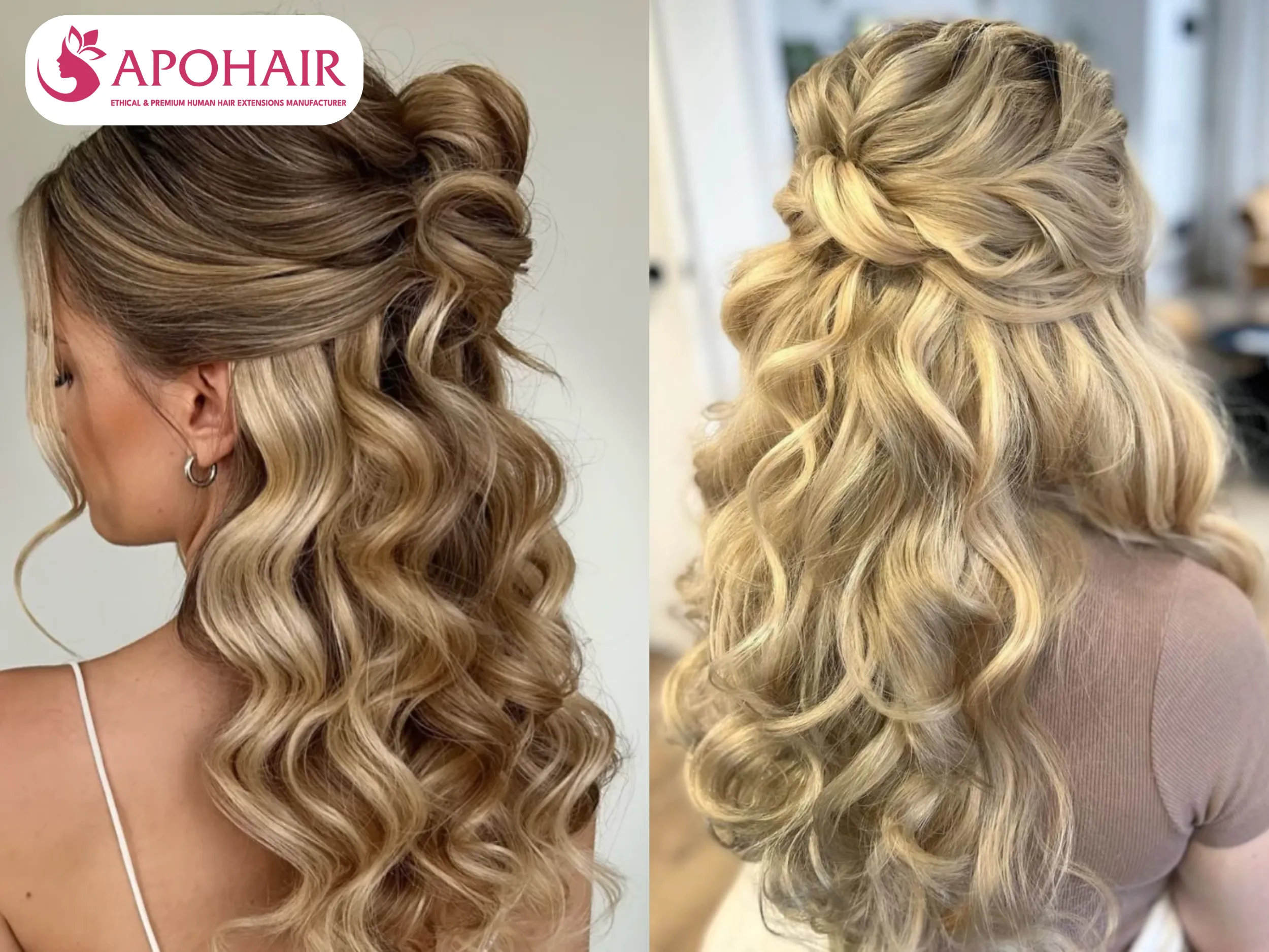 the classic half up half down style