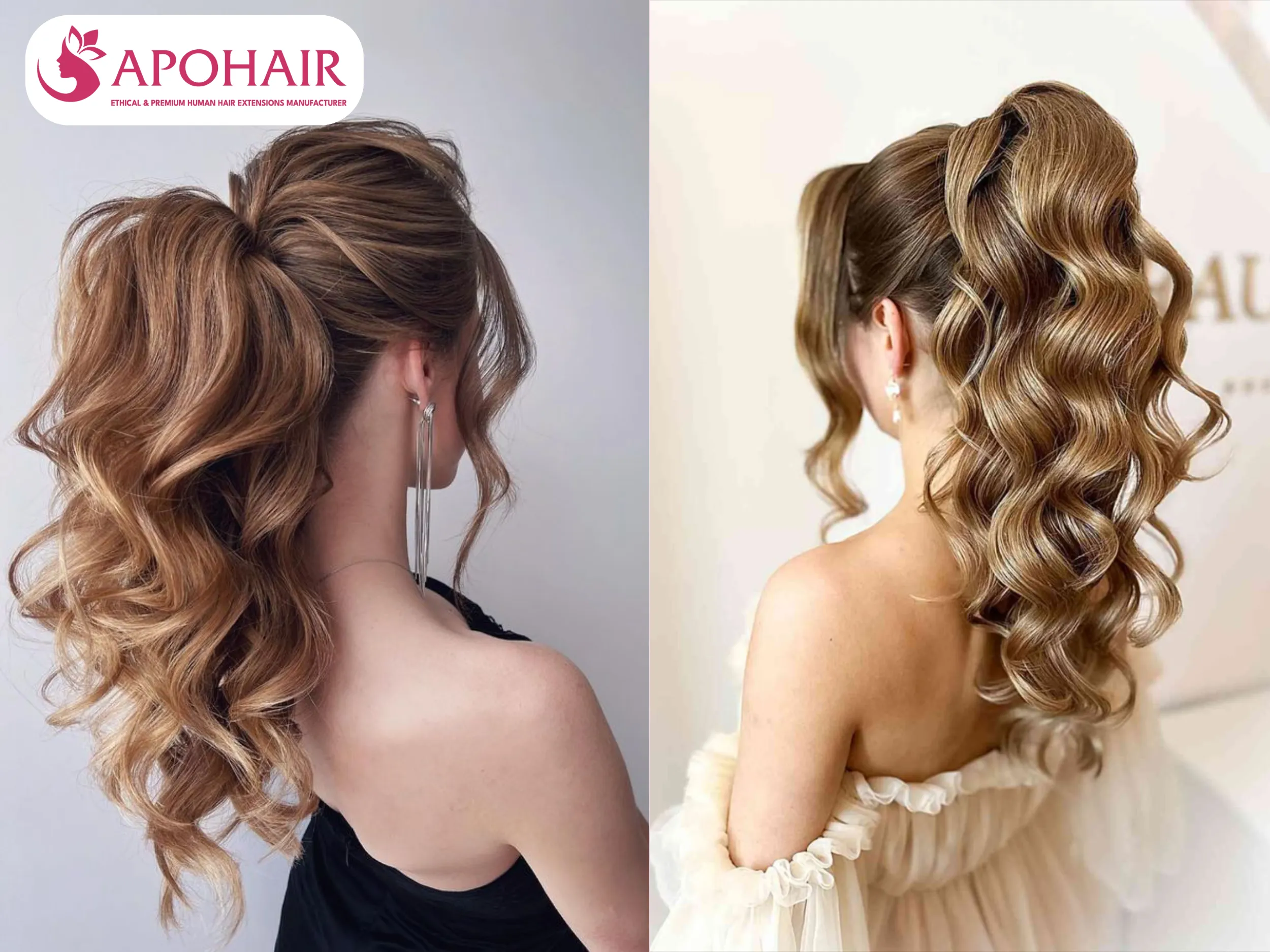 the curly voluminous high ponytail