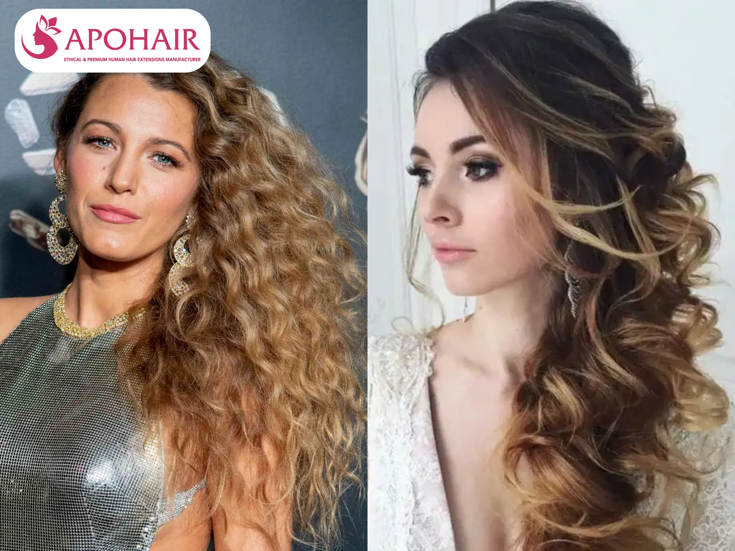 the side swept curls