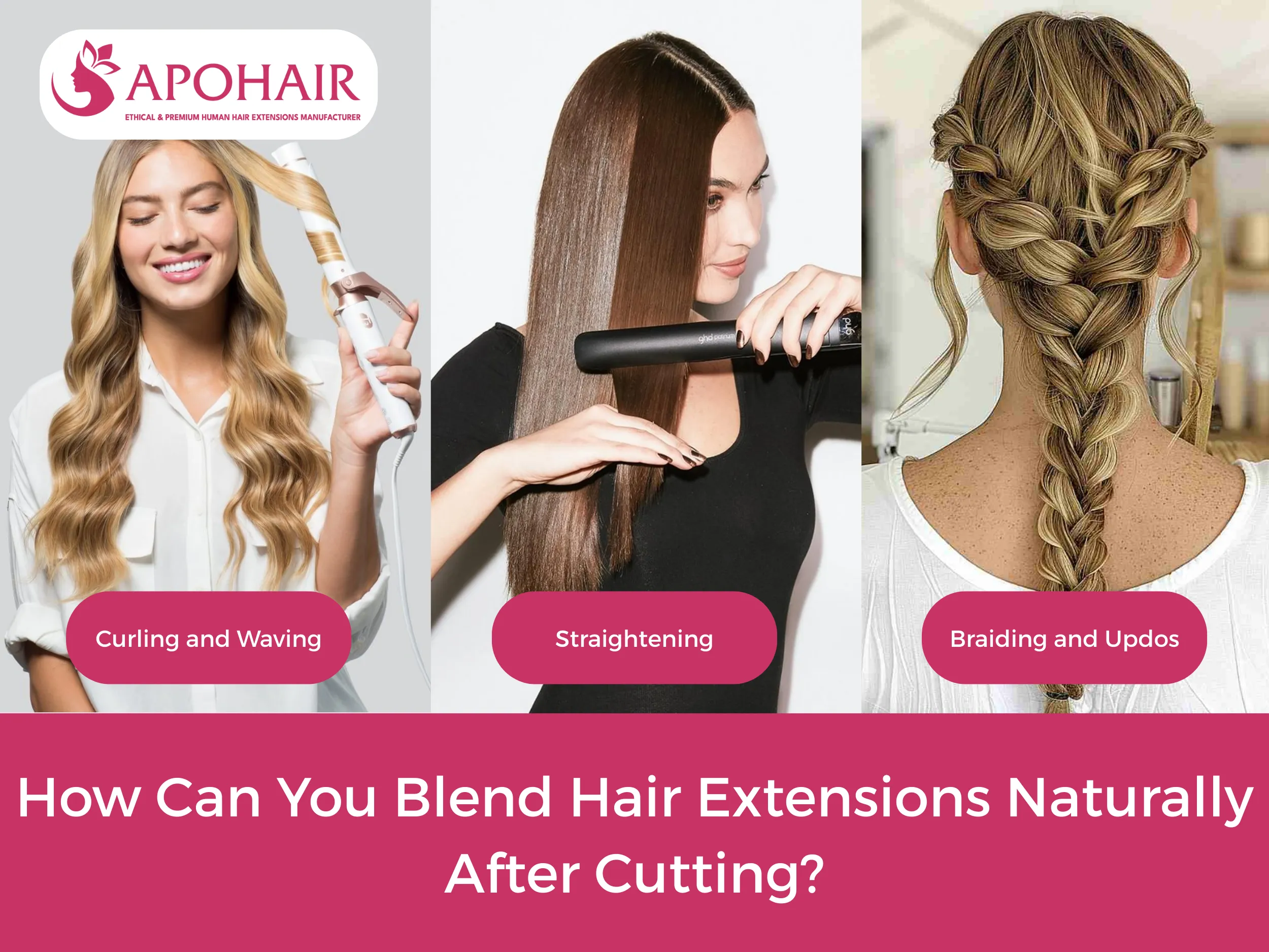 three styling methods deliver