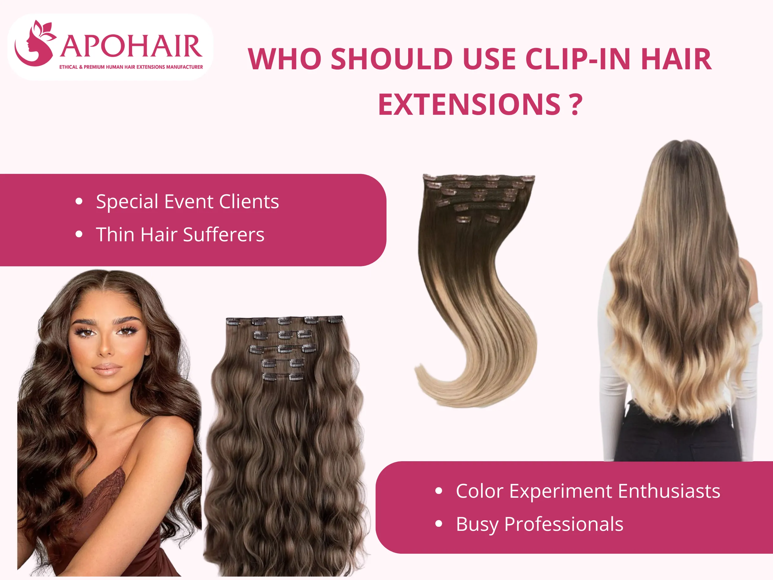 who should use clip in hair extensions