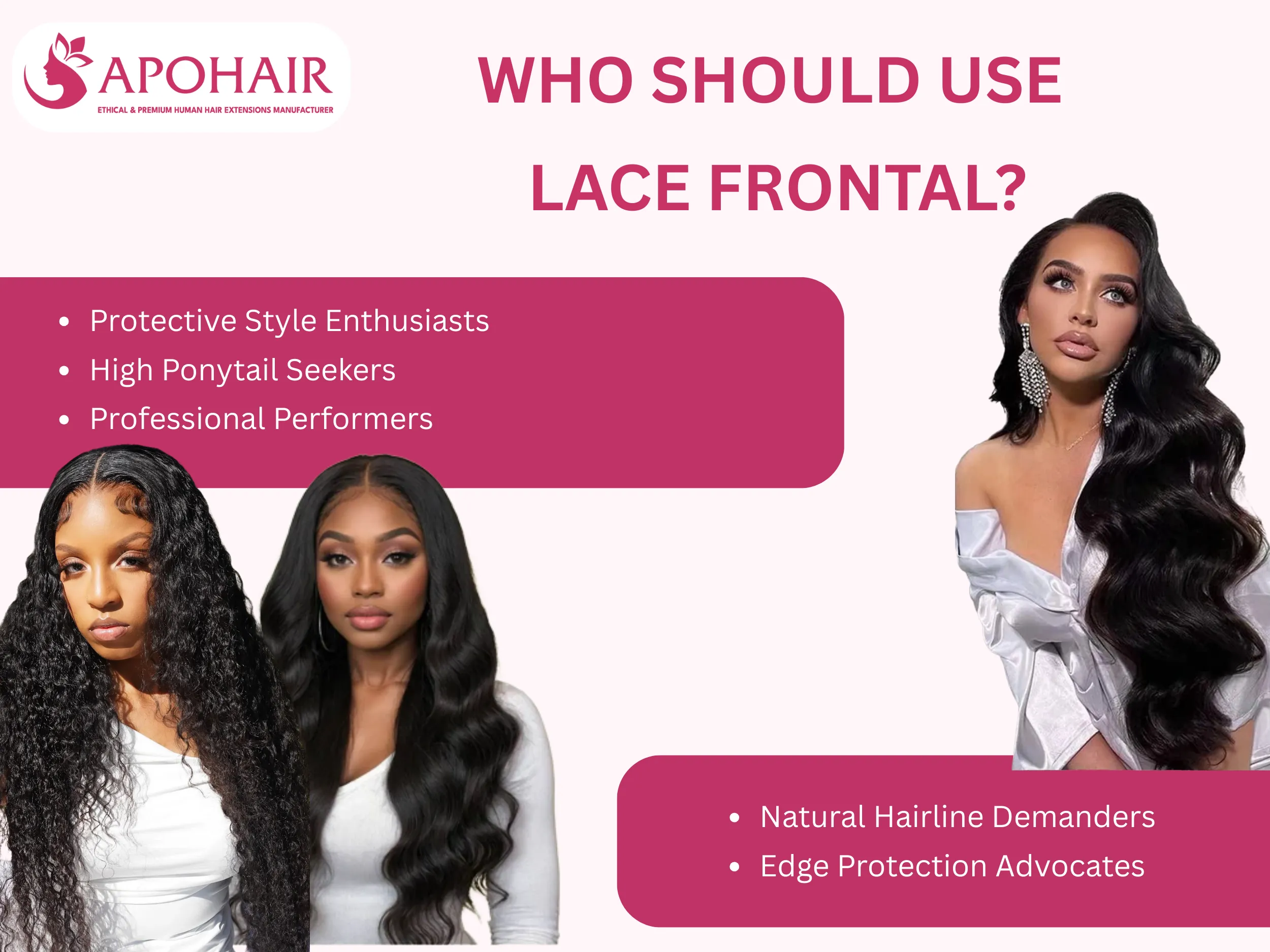 Five demographics are ideal candidates for lace frontals