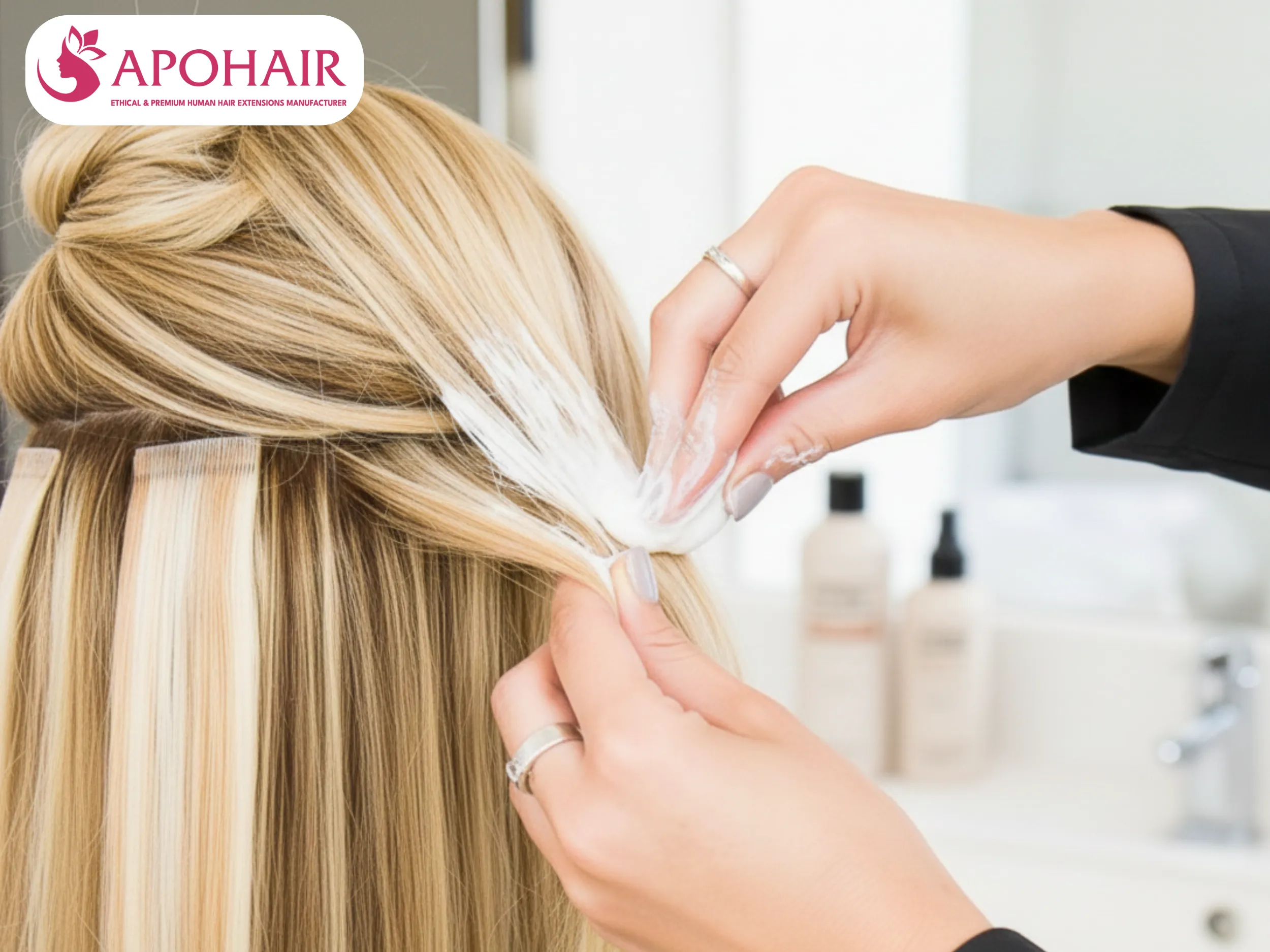 work the mixture into all glued areas with your fingers