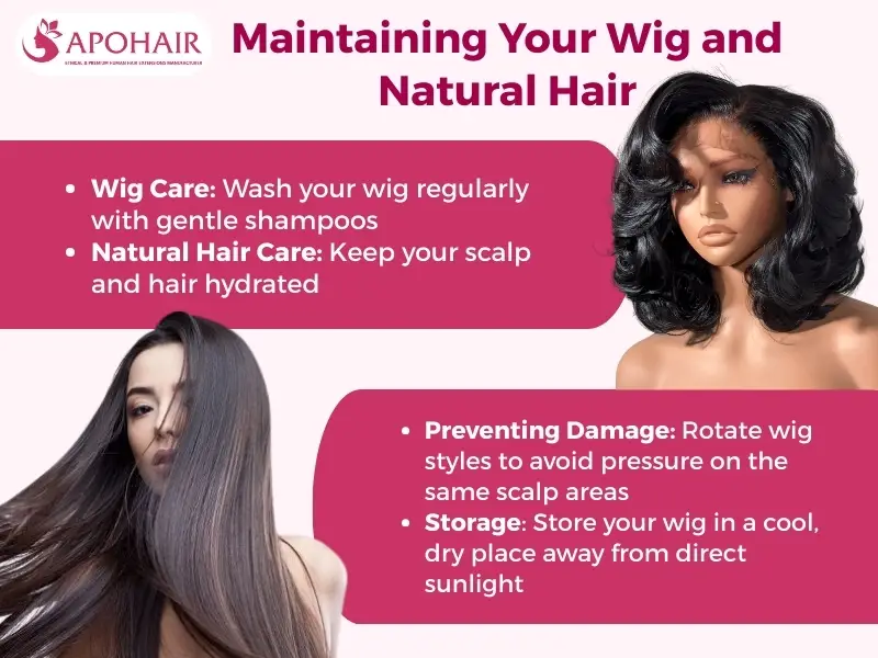 4 maintenance categories preserve both your wig and natural hair