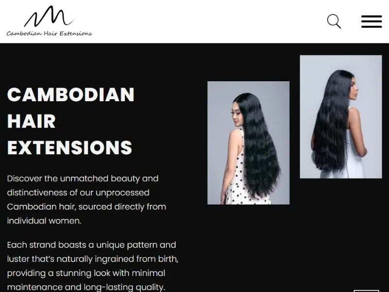 Cambodian Hair Extensions offers dense, heat-resistant clip-ins designed for high-glam styles requiring long-lasting volume and curl retention