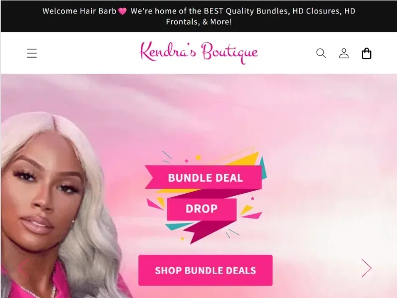 Kendras Boutique supplies luxury Brazilian clip-ins with dramatic length, deep waves, and high-shine finishes favored by celebrities