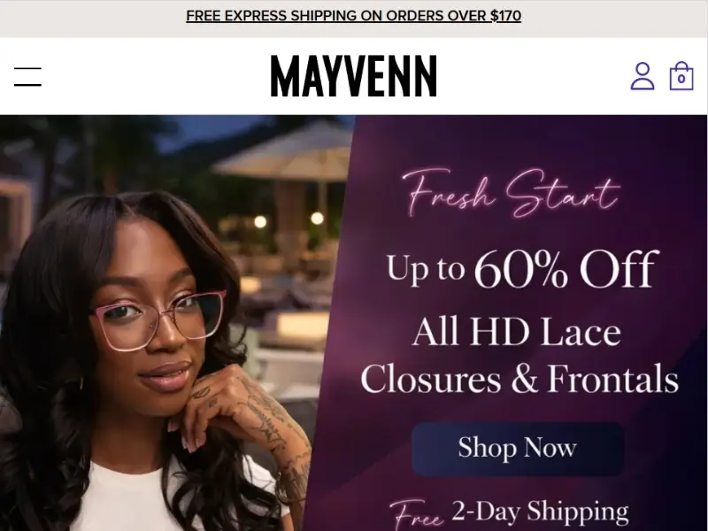 Mayvenn offers seamless Malaysian clip-ins with beginner-friendly design, salon installation support, and fast US delivery