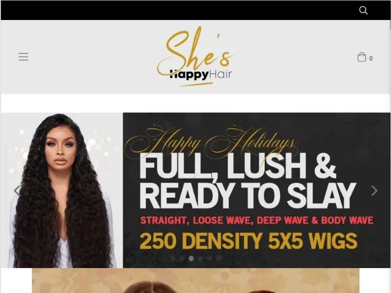 She's Happy Hair provides high-shine Malaysian clip-ins with deep wave definition, ideal for quick events and travel needs