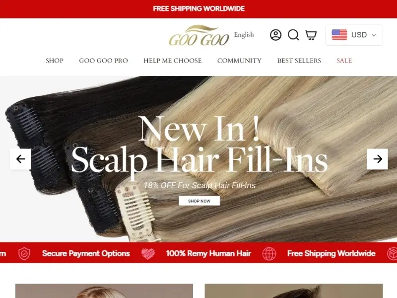 Goo Goo Hair supplies affordable Remy clip-ins with ombre options, ideal for entry-level salon stocking