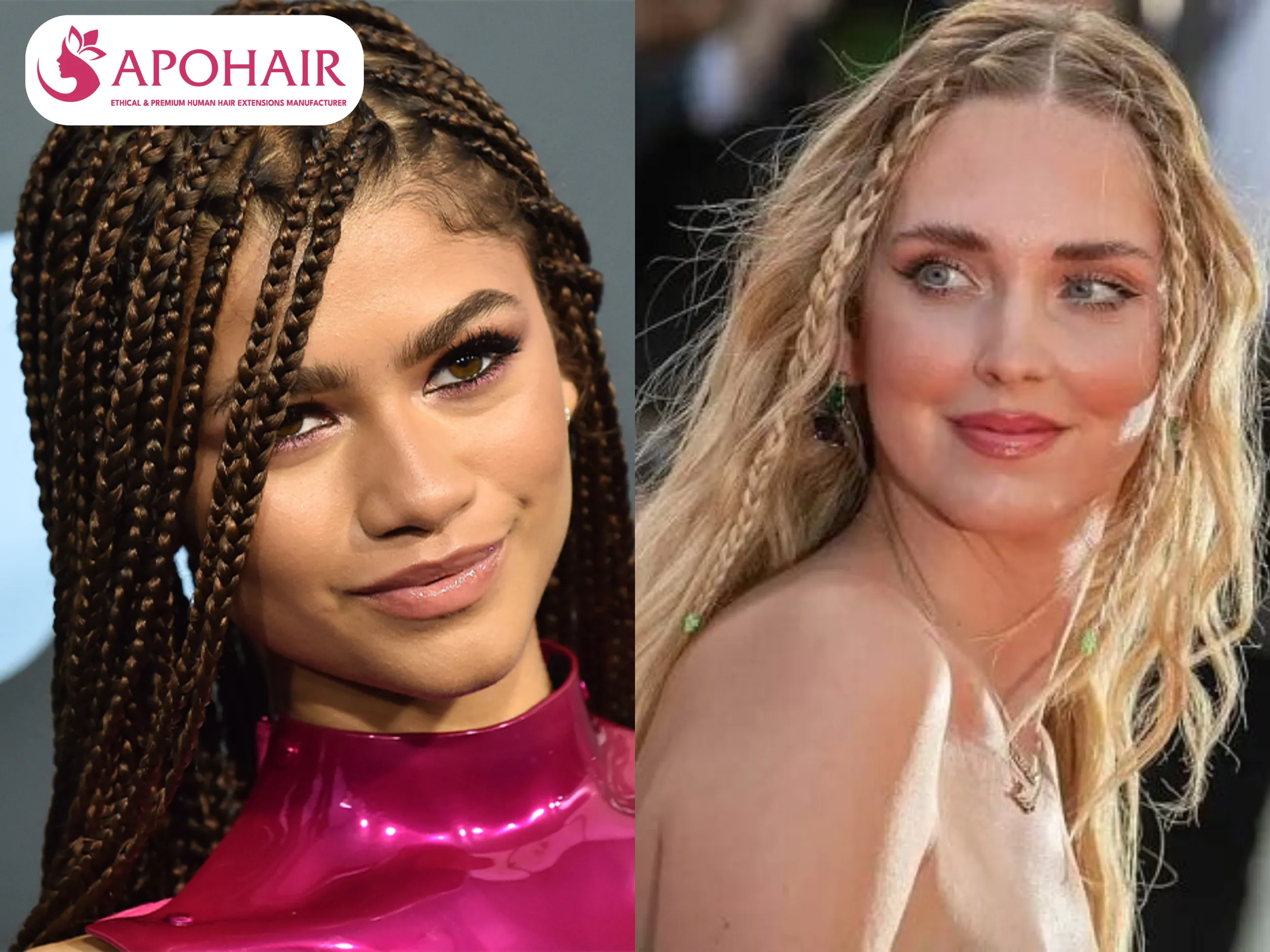 Baby braids feature delicate, thin plaits