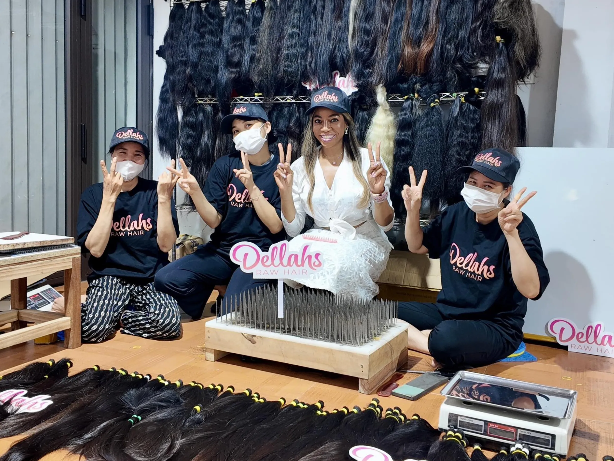 Dellahs Raw Hair provides long-lasting raw Cambodian curly hair built for durability and curl retention