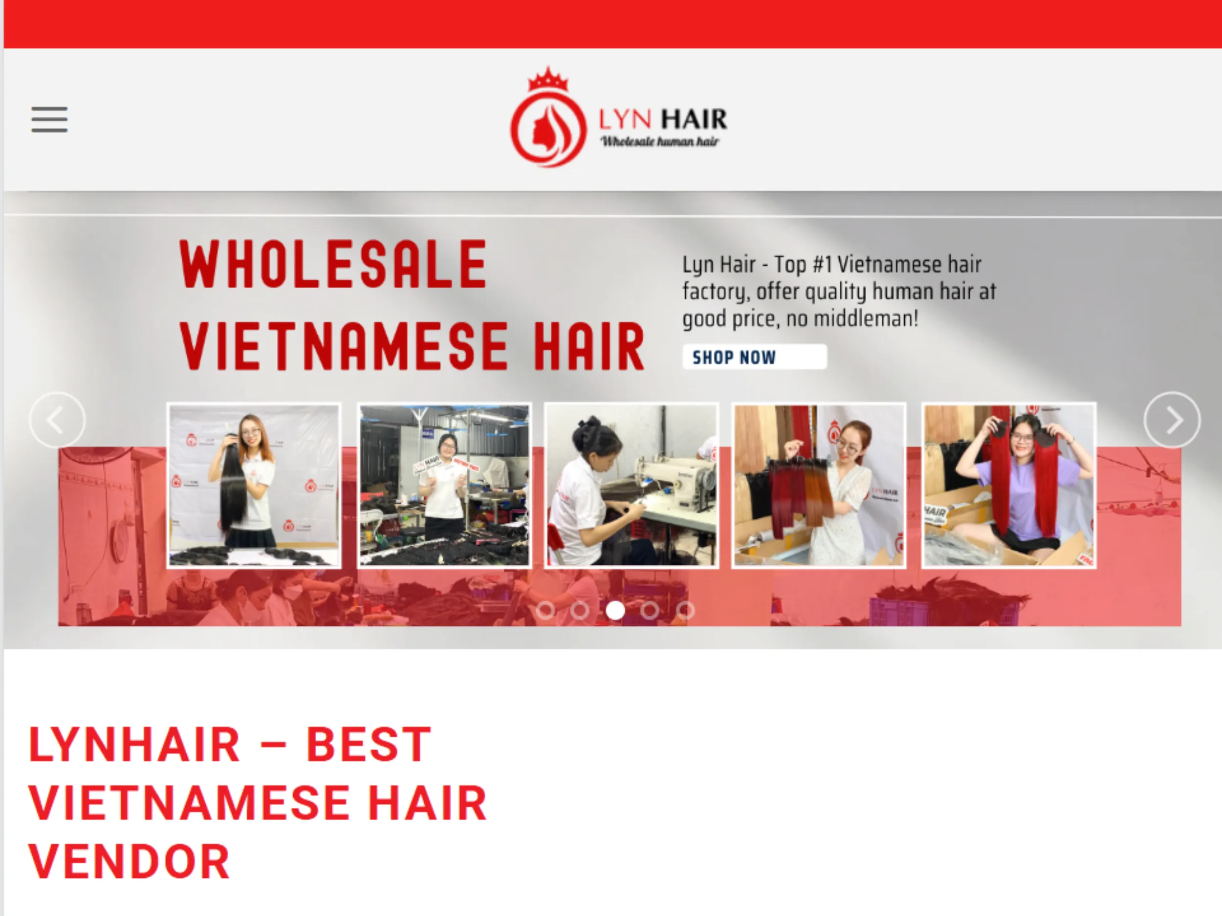 Lyn Hair offers high-quality Vietnamese virgin curly hair with natural looks and expert wholesale support