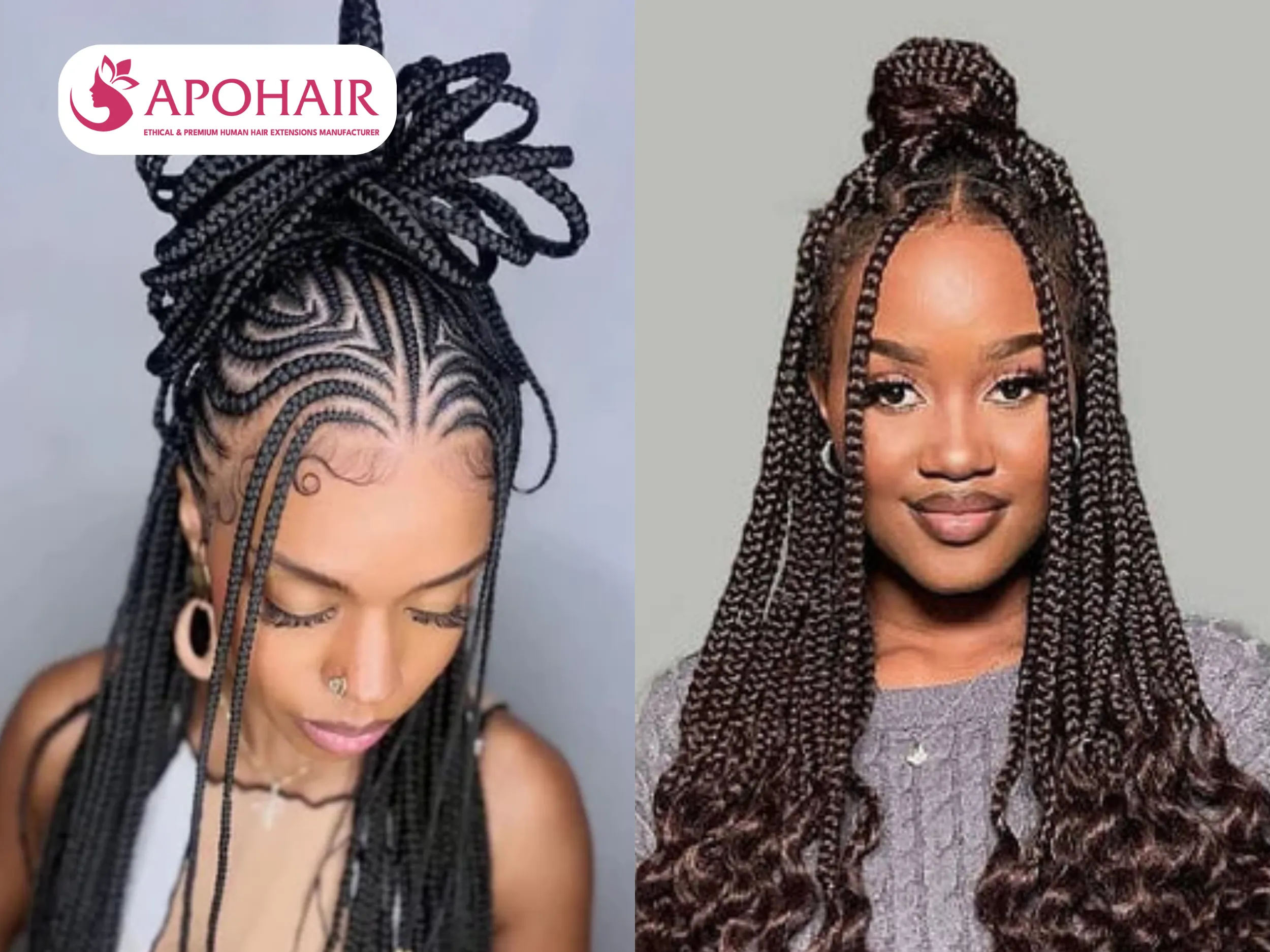 mid half up bond in braids