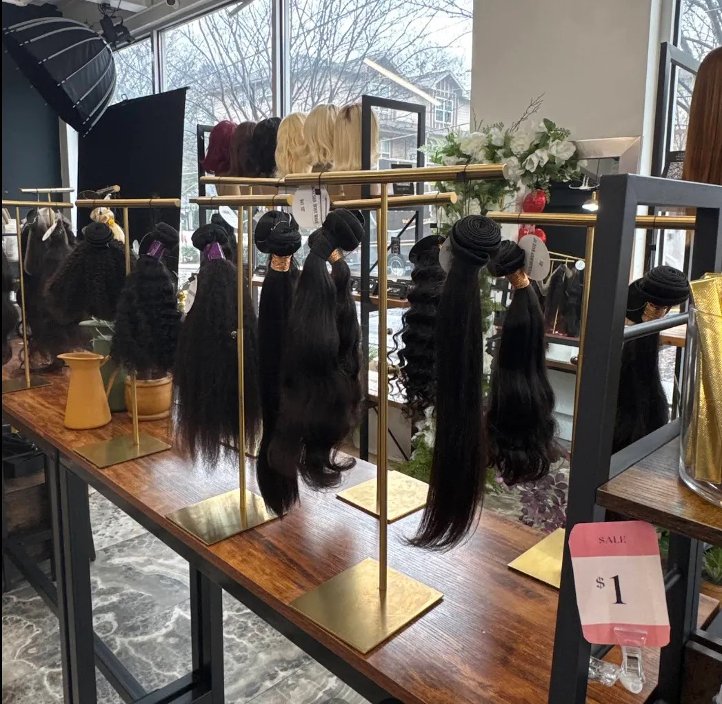 Private Label Extensions's hair extensions in Atlanta store