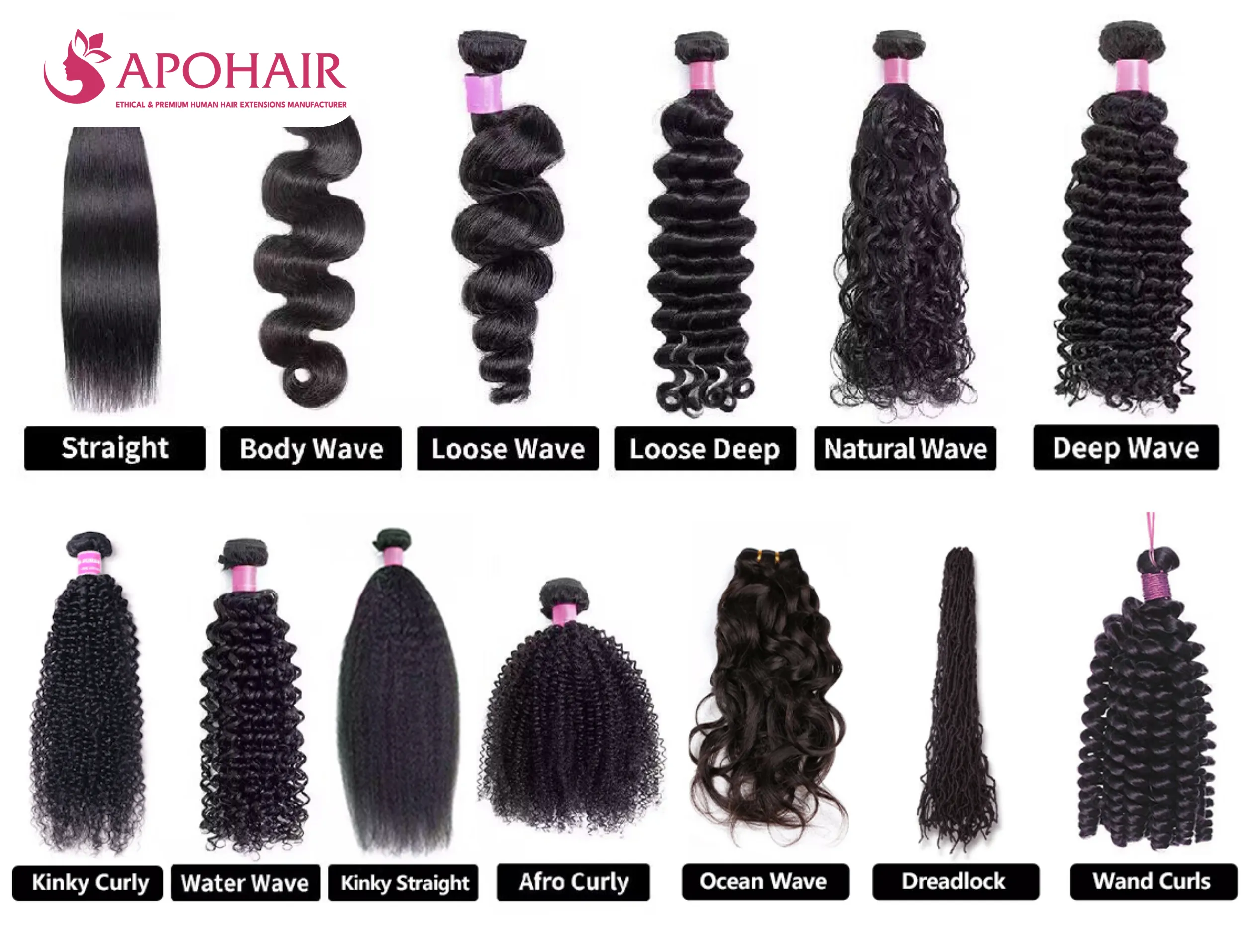 Wig textures replicate natural hair patterns and appearances