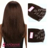 apply yaki straight normal clip in hair extensions