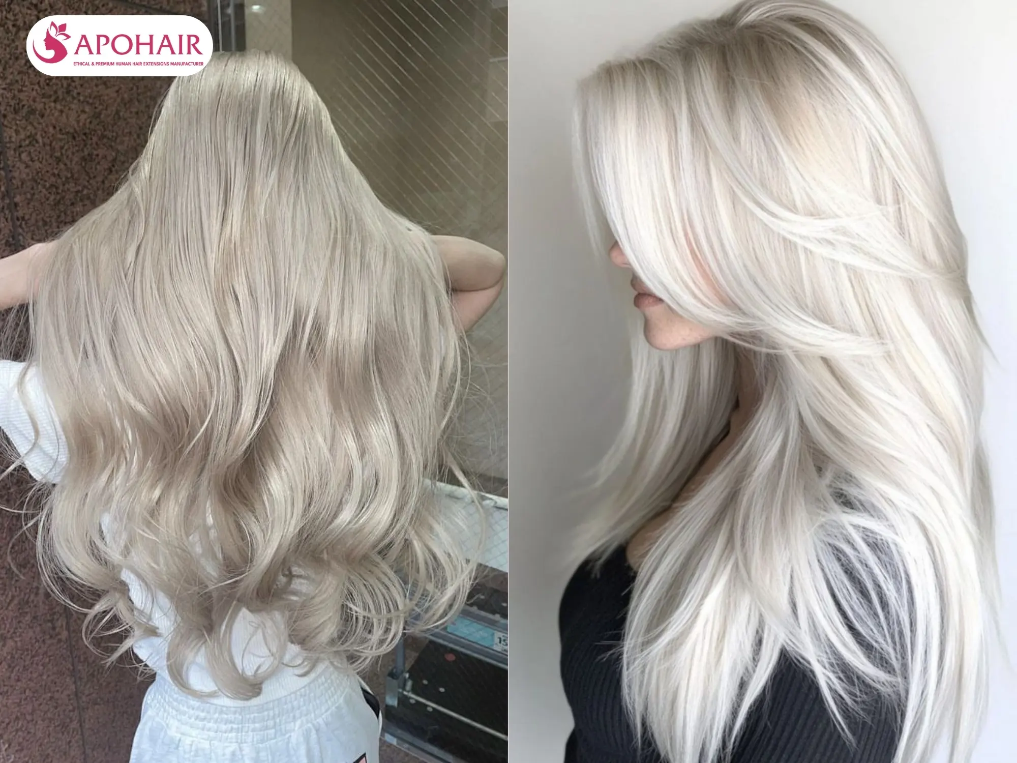Ash blonde easier to achieve, platinum blonde requires more bleaching