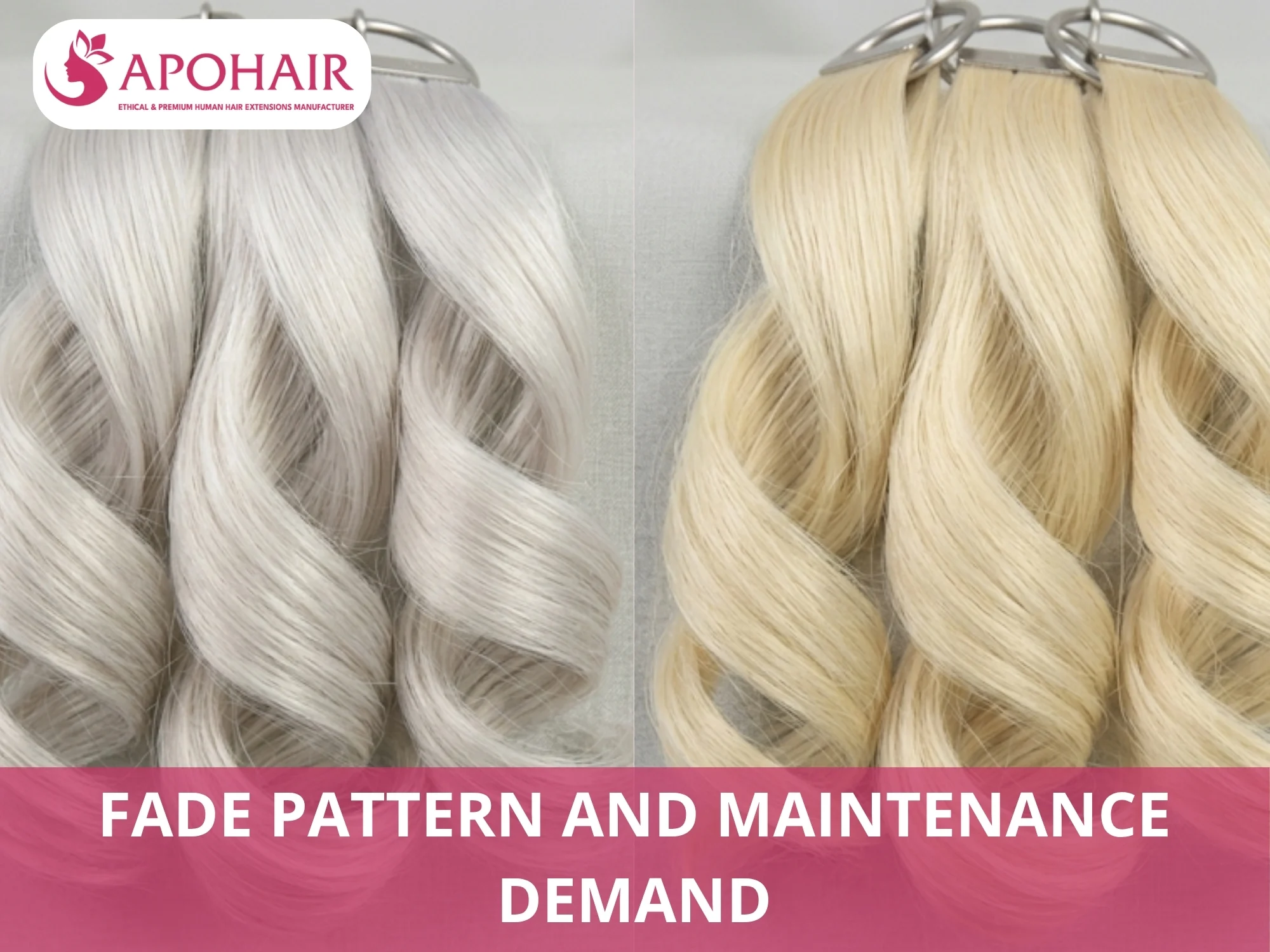 Ash blonde fading softly versus platinum blonde turning yellow