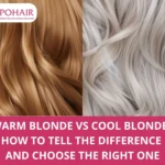 Warm blonde vs cool blonde hair comparison overview