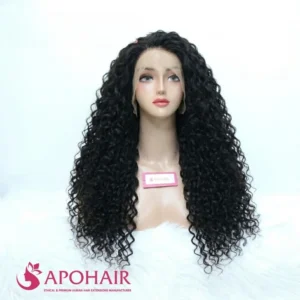 burmese curly black lace front human hair wig at apohair