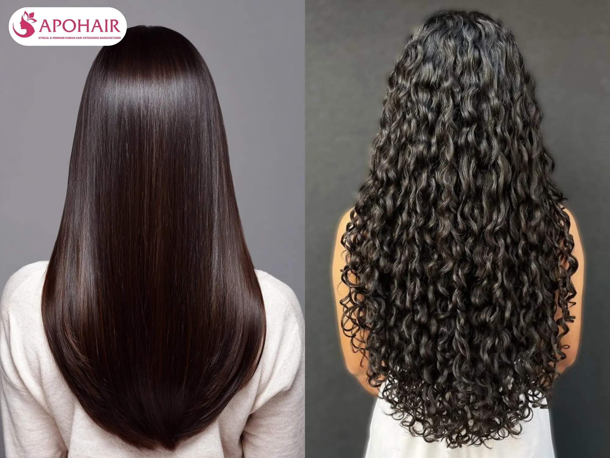 Straight hair oil distribution and wavy hair dry ends