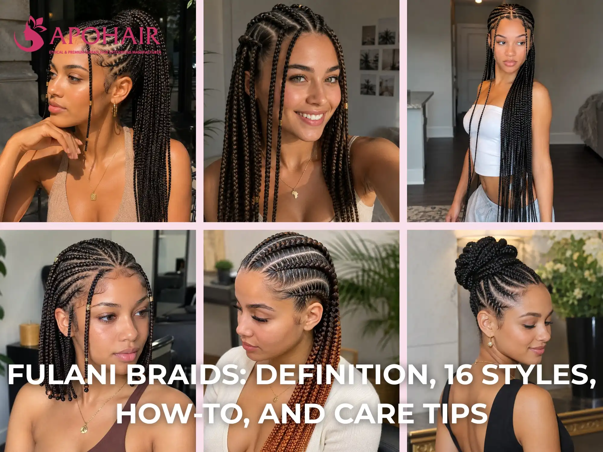Fulani hairstyles with braided styles and designs