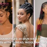 Kiko hairstyle with traditional Yoruba threading style