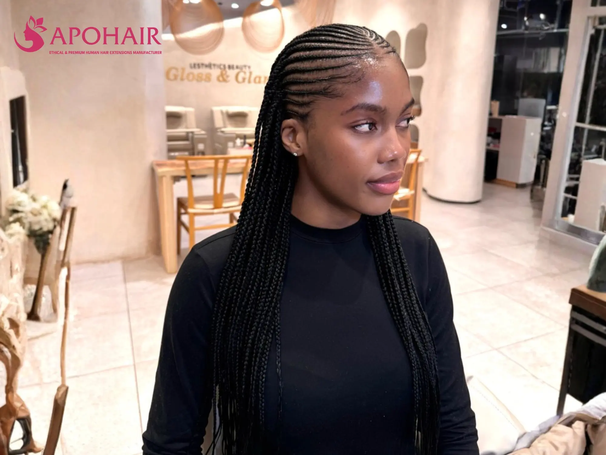 Long didi with extended braided ends