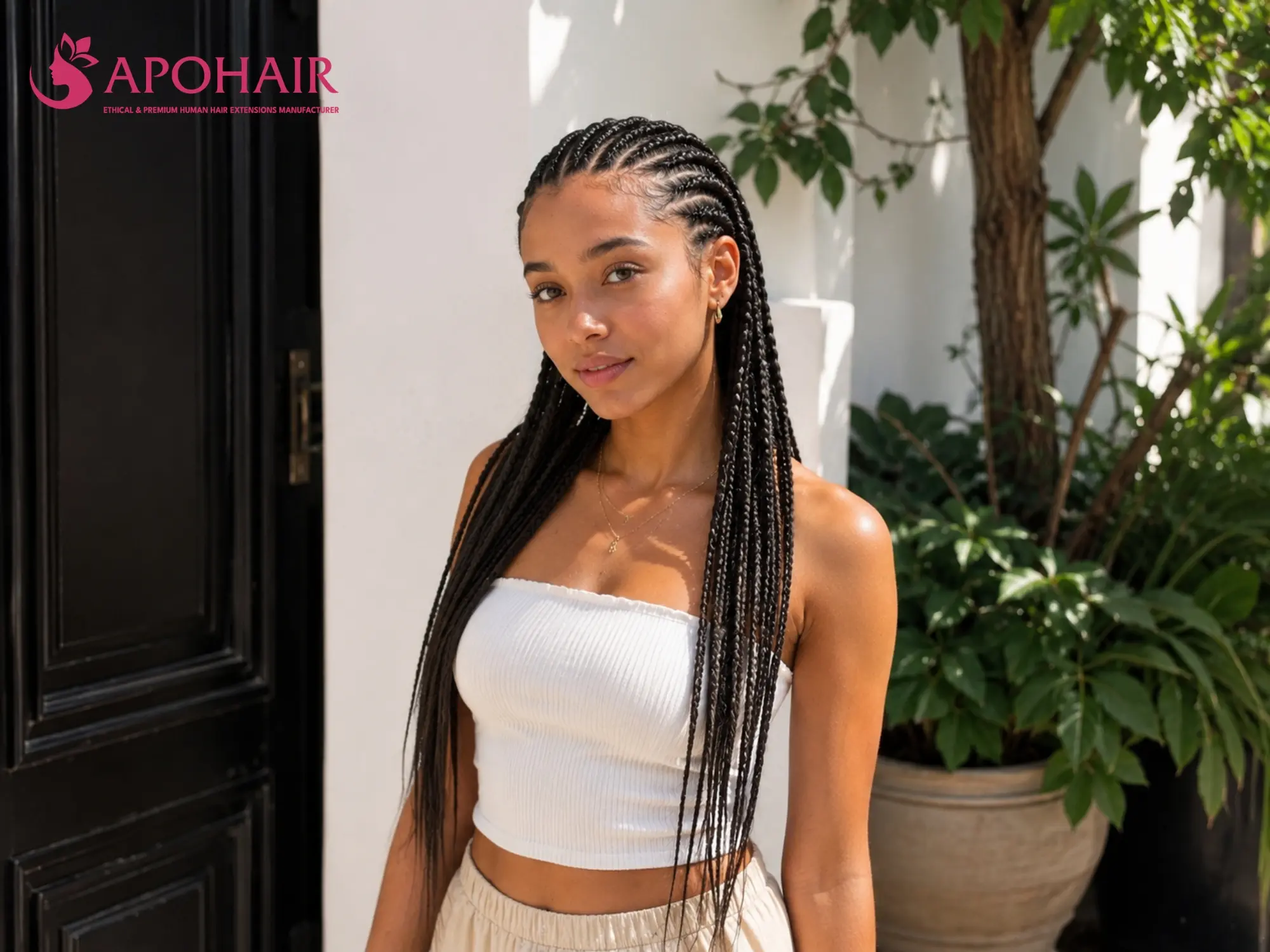 Small didi with fine detailed braided rows