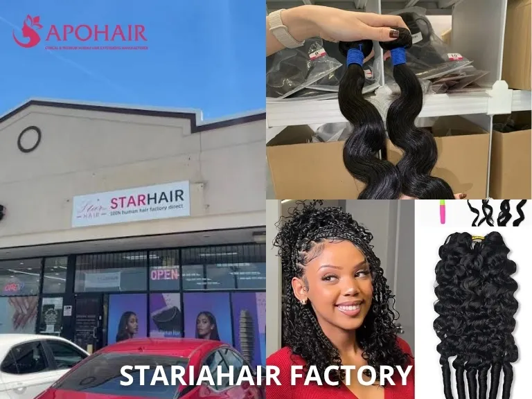 Star Hair Factory US-stocked virgin and raw human hair bundles, closures, and wigs