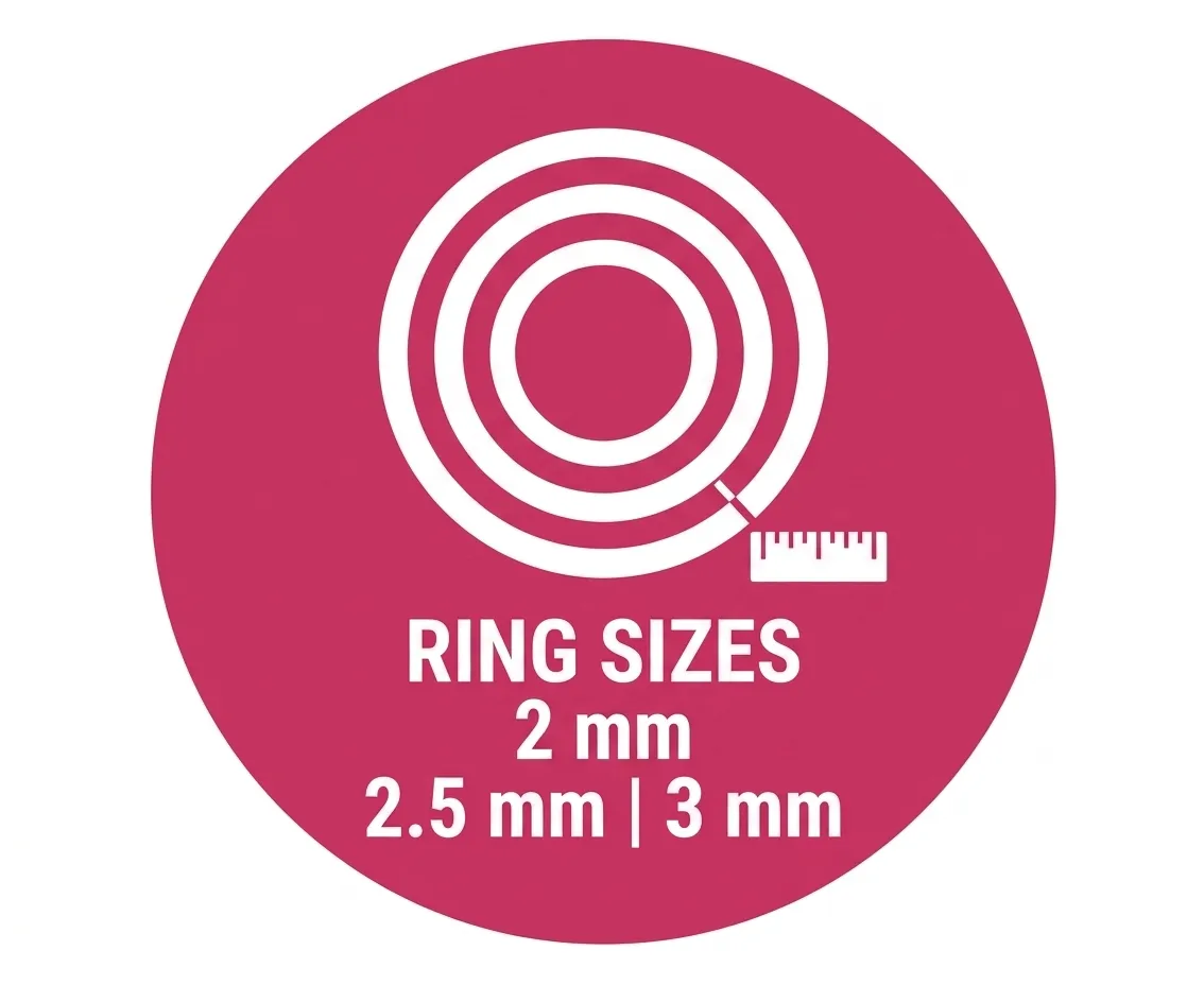 Three Ring Size Options