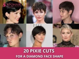 20 best pixie cuts for a diamond face shape for women