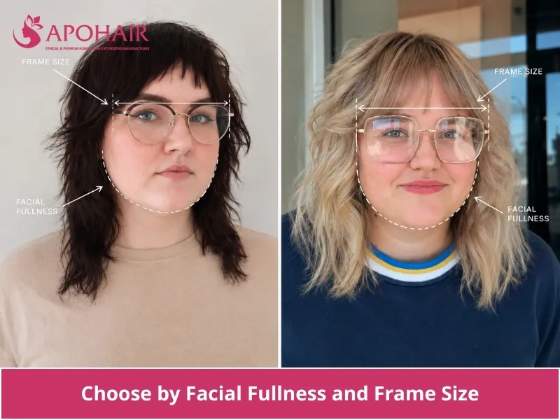Side-swept, curtain, wispy, and straight-across bang styles
