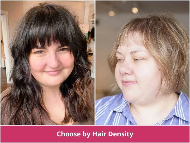 Blunt and internally layered short cuts on fine and thick hair