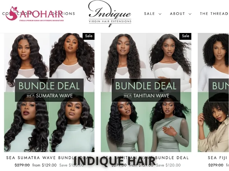 Indique Hair Premium Indian Hair Bundles for Luxury Collections