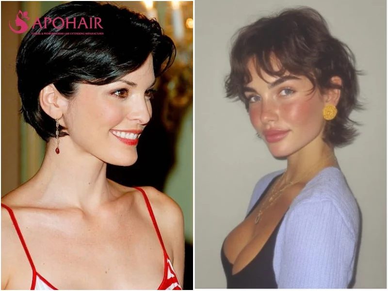 Long pixie for a diamond face shape