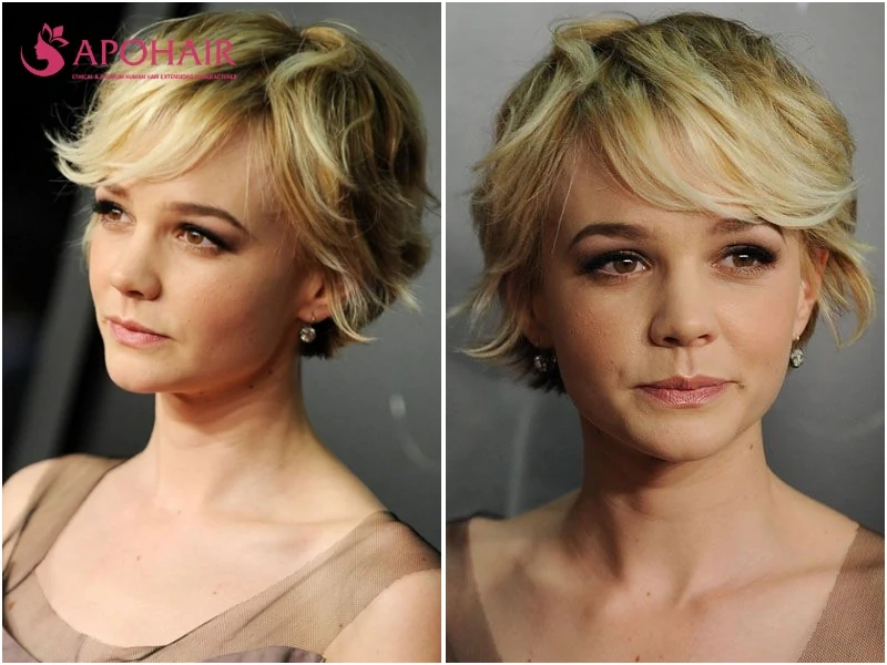Piecey textured pixie with defined pieces pointing in different directions
