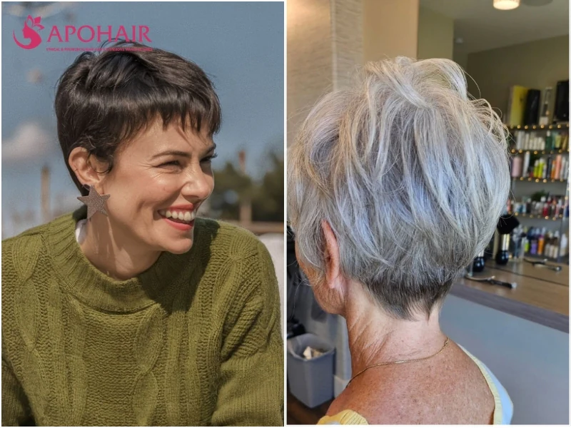 Rounded pixie with a soft, circular outline following the head