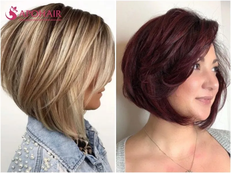 Two stacked bobs with graduated backs and longer front pieces