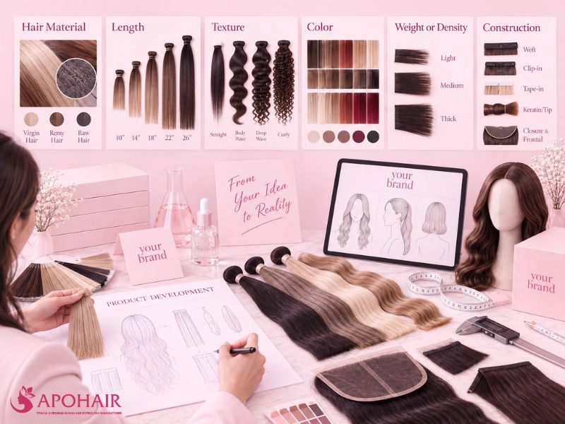 APOHAIR ODM process step 2: product concept and development